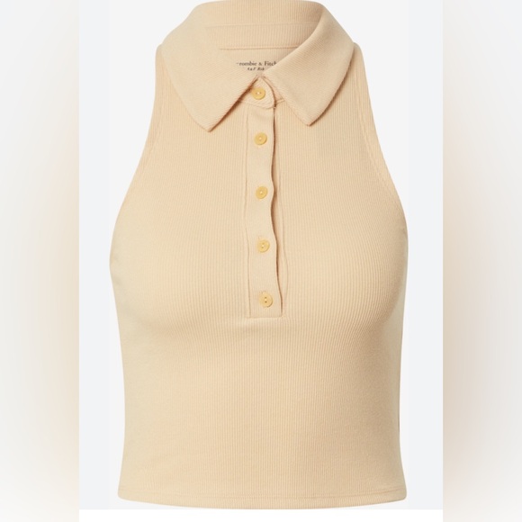 Abercrombie & Fitch Soft Polo Henley Tank Top - Picture 1 of 5